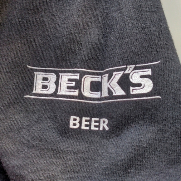 Vintage Promo Beck's Beer T-Shirt 👕 XL Mardi Gras Beads - Picture 3 of 7